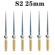 자동차 수리공구 치과 엔진 파일 NiTi 슈퍼 로타리 열 활성화 Endodontic 운하 루트 21mm 25mm SXF3 6 개상, 04 25mm S2
