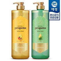 애경 샤워메이트 허니롭 프로폴리스 바디워시 1L x2개, 티트리오일 1L x2개