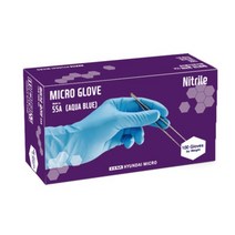 HM현대마이크로 Micro Glove 55A Nitrile 나이트릴 글러브 위생장갑 재고보유, 100매