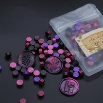 100 개/가방 혼합 래커 인감 왁스 DIY 옥타곤 입자 씰링 스탬프 봉투 편지 결혼식 파티 초대장, 18 mixed color 18