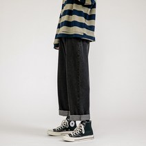 모노포스 심플 와이드 데님 팬츠 MJ406