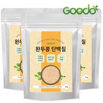 (1+1) 구도 분리 완두 단백질 파우더 1kg, 3+3 (6개)
