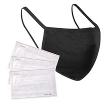 보냄 필터교체형 면 마스크1P+필터3P, 1개