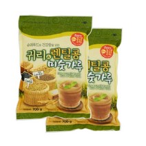 귀리 앤 렌틸콩 미숫가루 700g x 2봉 선식 귀리가루 이침 식사대용 곡물쉐이크 분말, 2개
