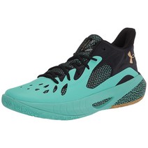 Under Armour 남성용 HOVR 하복 3 야구화 코맷 그린/블랙 4 US