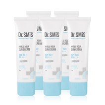 [가을맞이 할인@@] 닥터스미스 히알루 아쿠아 선크림 50g SPF 50+ / PA++++ (주름개선 미백 자외선 차단 3중 기능성), 5개