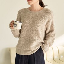 바네사빈 봄 부클 라운드 니트 v00125