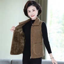 뽀글이 털 조끼 후리스 베스트 융기모 여성 방한 R272