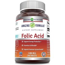 어메이징뉴트리션 엽산 1000mcg Amazing Nutrition Folic Acid 240정