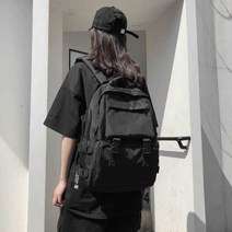 포켓 10대 학생 코디 캐주얼 데일리 백팩 여자 가방