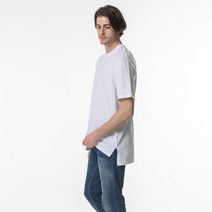 에어이지 코튼 레이어드 오버핏 반팔 티셔츠 S-4XL 남녀공용