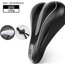 푹신한자전거안장쿠션커브 실외 실내용자전거 안장Xunting MTB 자전거 안장 커버 쿠션 도로 편안한 통기성, 10 jhmhtgj-grey