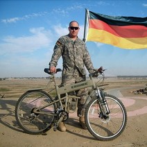 독일수출 산악자전거 크로스컨트리 경주용 알루미늄 접이식 자전거 26인치 MTB, 60.96cm, 군녹색24단