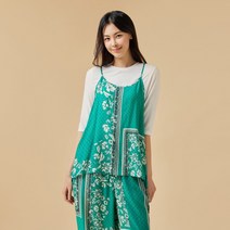 [JAJU/자주] 여 패턴 뷔스티에_라이트 그린