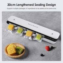 110V/220V Vacuum Sealers For Food Storage Household Eletric Sealing Packaging Machine With 10Pcs Bag, 01 EU Plug