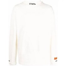 HERON PRESTON 헤론프레스톤 모크넥 로고 자수 롱슬리브