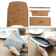 도안 1 세트 DIY 크래프트 종이 템플릿 신제품 남성과 여성의 클러치 지갑 가죽 공예 패턴 DIY 스텐실 바느, 한개옵션0