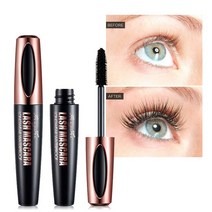 fizz 투명마스카라 4D 실크 섬유 속눈썹 컬링 마스카라 방수 익스텐션 블랙 두꺼운 메이크업 화장품 1 개, [01] 1pc