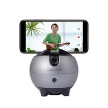 LAIZESKE LA8 360도 회전 자동 추적 폰 홀더 앱 필요 없음 핸즈프리 페이스 바디 모션 트래킹 카메라 폰 마운트 페이스북 유튜브 틱톡 라이브 블로그 스트리밍