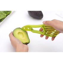 과일슬라이서칼 수박자르기 손질채소 무우채칼 채칼, 1개, 아보카도커터기-단품 (9,999개)