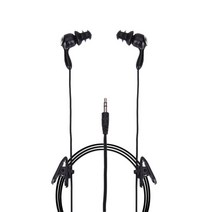 수영 이어폰 스포츠 골전도 넥밴드 블루투스 3.5mm 인이어 방수 음악 헤드폰 폰 mp3 플레이어 유선 헤드셋, 검은색