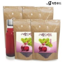 착한푸드 건조 레드비트 말린 비트차 60g 4봉 + 차물병 1개, 옵션선택