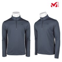밀레 남성 느와 집업 티셔츠 MVQFT-401 그레이