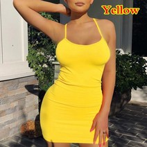 이니셜귀걸이 모던앤시크 한 스파게티 스트랩 캐미솔 미니 드레스 여성 Bodycon 클럽 파티 2021 여름 새로운 순수한 컬러 dress 플러스 사이즈 XS-5XL