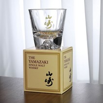 일본 야마자키 위스키 잔 유리 컵 오리지날 박스 YAMAZAKI 양주 고급 가정용, 오리지널 박스 야마자키 각인 별 x1, 1개