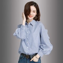 빌리즈빈 봄 여성 카라넥 스프라이트 셔츠 블라우스 7903