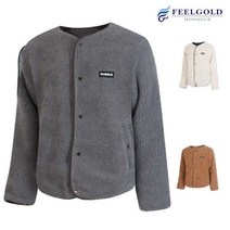 필골드(FEELGOLD) [필골드] 에코 보아털 노카라 양면 패딩점퍼WSJM172