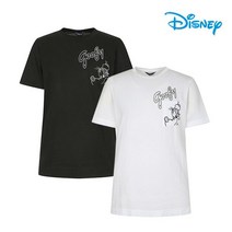 디즈니골프 남성 린넨 라운드 티셔츠 DK2MTS048