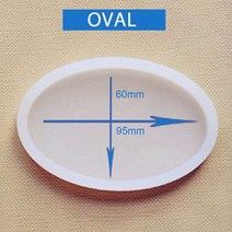 접착제주사기 투명에폭시DIY 투명 실리콘 둥근 직사각형 금형 폴리머 클레이 수지 주조 공예 보석 만들기, 05 Oval