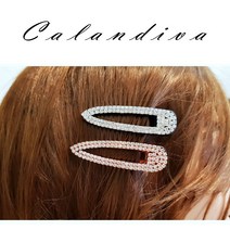 [Calandiva] 편리한 큐빅 옆집게핀