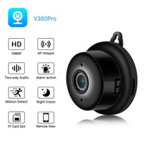 방범카메라 CCTV 감시 보안 미니 와이파이 IP HD 1080P 무선 실내 Nightvision 양방향 오디오 모션 감지 베이비 모니터 V380, 1080P 카메라만, 영국 플러그