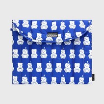 [경기점]어프어프 LITTLE FACO PATTERN-BLUE 노트북 패딩파우치 - MULTI