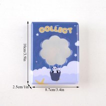 저무리 미니앨범 ins 3 inches photo album cartoon card 바인더 이름 카드 책 36 pockets photocard holder 플러그인, b3
