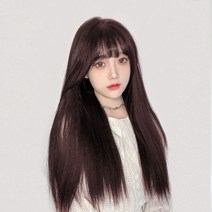 뿌이뿌이가발 벨벳 가발, 초크브라운, 10개