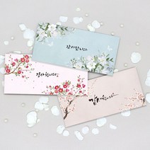 마음담아 50장세트 결혼식 감사 용돈봉투 답례봉투 3종 세트 인쇄가능, 2. 민트 50P (기본문구_두번째)