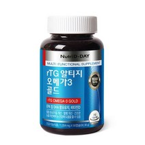 [뉴트리디데이] rTG 알티지 오메가3 골드 1병 3개월분, 90캡슐, 1개