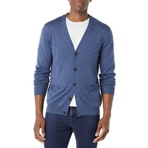 Goodthreads 남성용 경량 메리노 울 가디건 스웨터 블랙 3XL