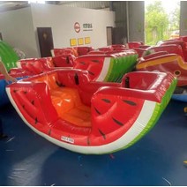 해적선 바이킹 에어시소 수박 시소 대형 펜션 2인용, 수박선 2.6x1.5x1.1m 4인승