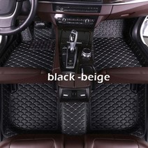 코일매트원단 LEXUS RX 시리즈 300 450h 5 좌석 2016 2017 2018 2019 2020 맞춤형 자동 발 패드 자동차 카펫 커버 용 코일매트 자동차발매트 90, 블랙 베이지, 렉서스