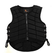 승마조끼 보호 안전 승마복 여성 성인 갑옷 신체 보호복, 다른 크기 블랙 L(신장 165-175CM)