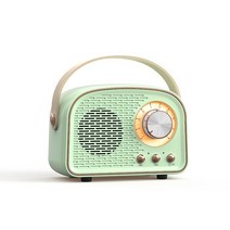 휴대용cd플레이어 씨디플레이어 레트로 블루투스 스피커 무선 usb 충전 서브 우퍼 fm, style2-라이트 그린