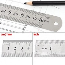 도면 스케치 양변 40cm 메탈자 공유오피스 학용품 배둘레