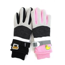털안감 팬콧캐릭터 스마트터치 겨울장갑 주니어용 초등학생용 야외활동