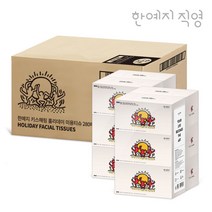 한예지 키스해링 홀리데이 천연펄프 각티슈 미용티슈 280매 6입 2팩 번들없음 322587