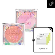 정샘물 컬러피스 블러쉬+수정화장패드 3매, 02 이모션 로지