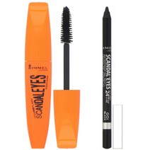 Rimmel London 스캔들라이즈 마스카라 워터루프 코울 카젤 라이너 003 익스트림 블랙 2 피스 셋 2개